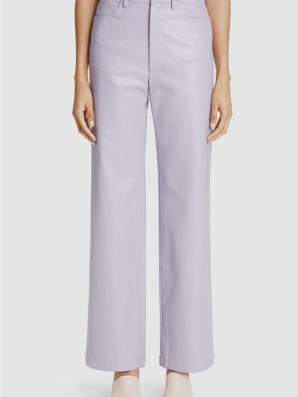 REVOLVE Rotate Birger Christensen Rotie Lilac Purple Faux Leather Pants Size 4